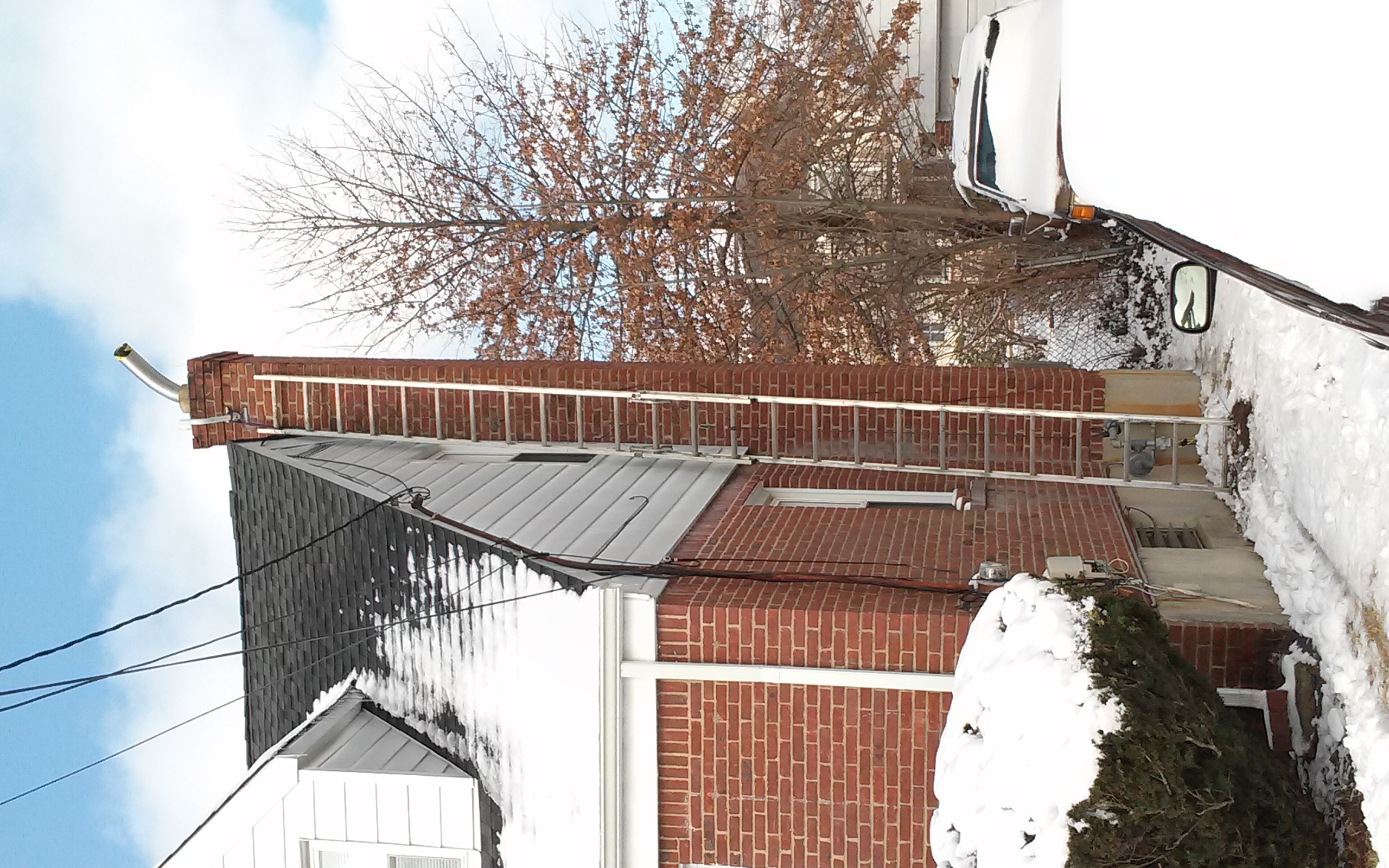 Stainless steel chimney liner installation in Bellmore, NY